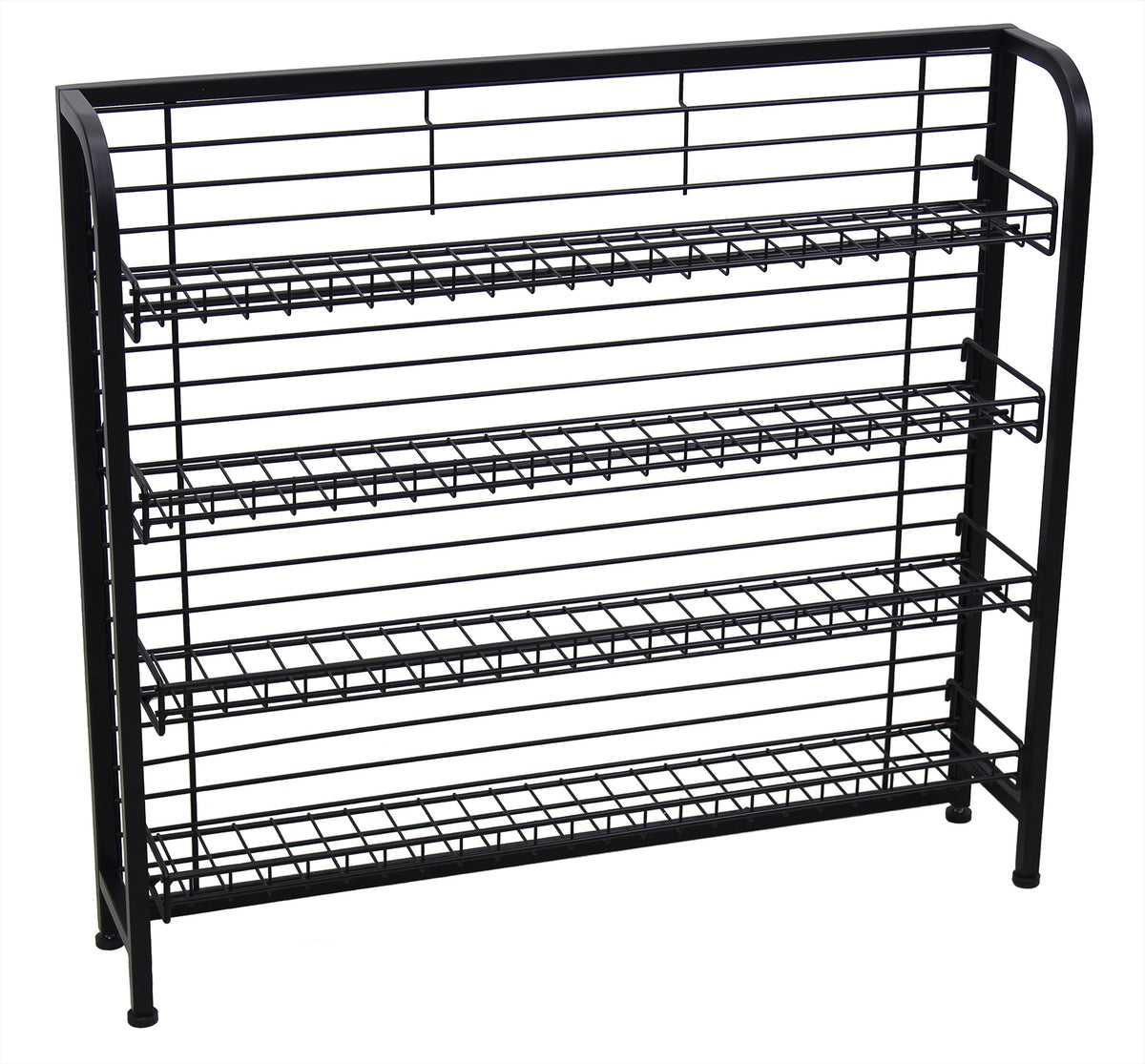 4Shelf Undercounter Wire Display Shallow Mobile Merchandisers